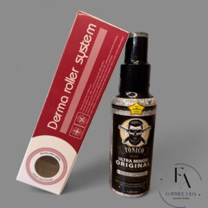 kit tratamento: tônico spray + derma roller