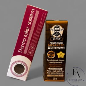 kit tratamento: tônico power + derma roller