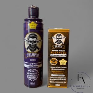 kit tratamento: shampoo + tônico power