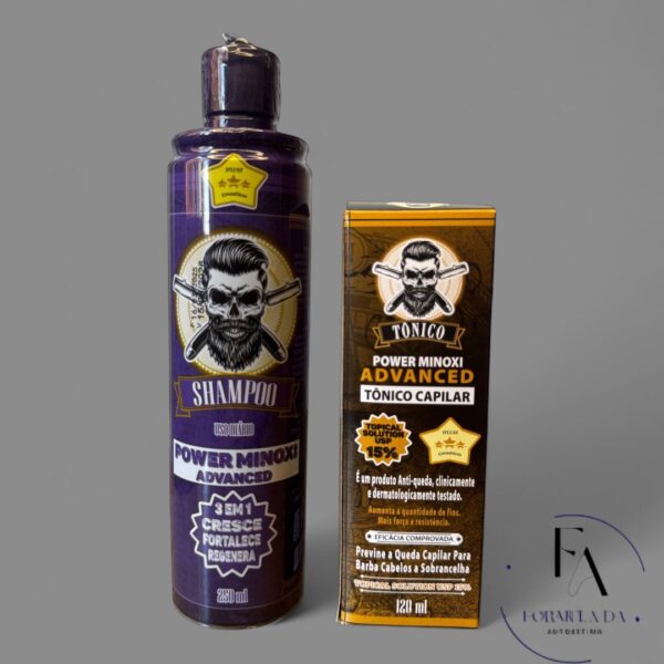 kit tratamento: shampoo + tônico power